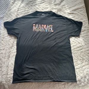 Marvel Comics character logo t-shirt